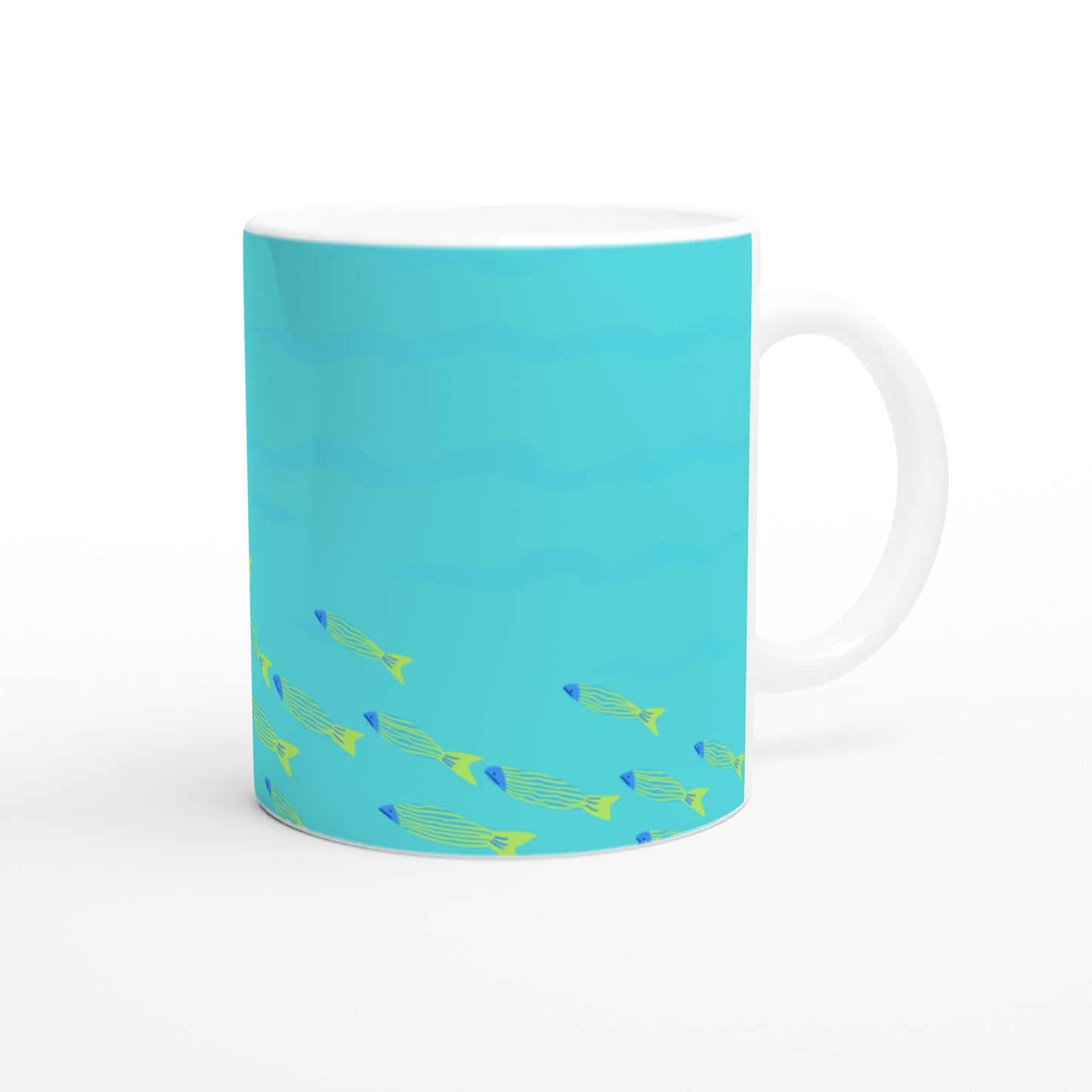 Taza desayuno con diseño marino