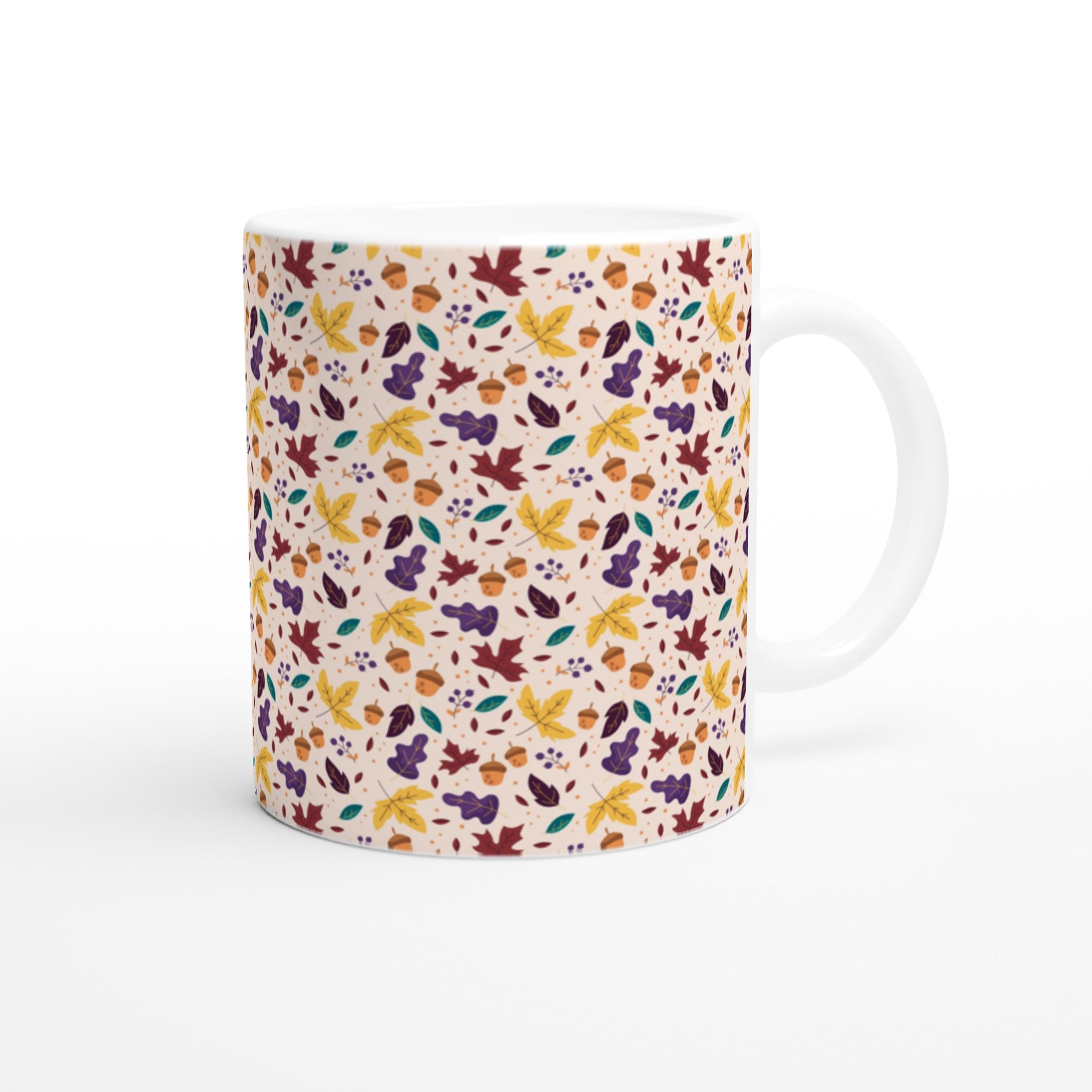 Taza de café otoñal