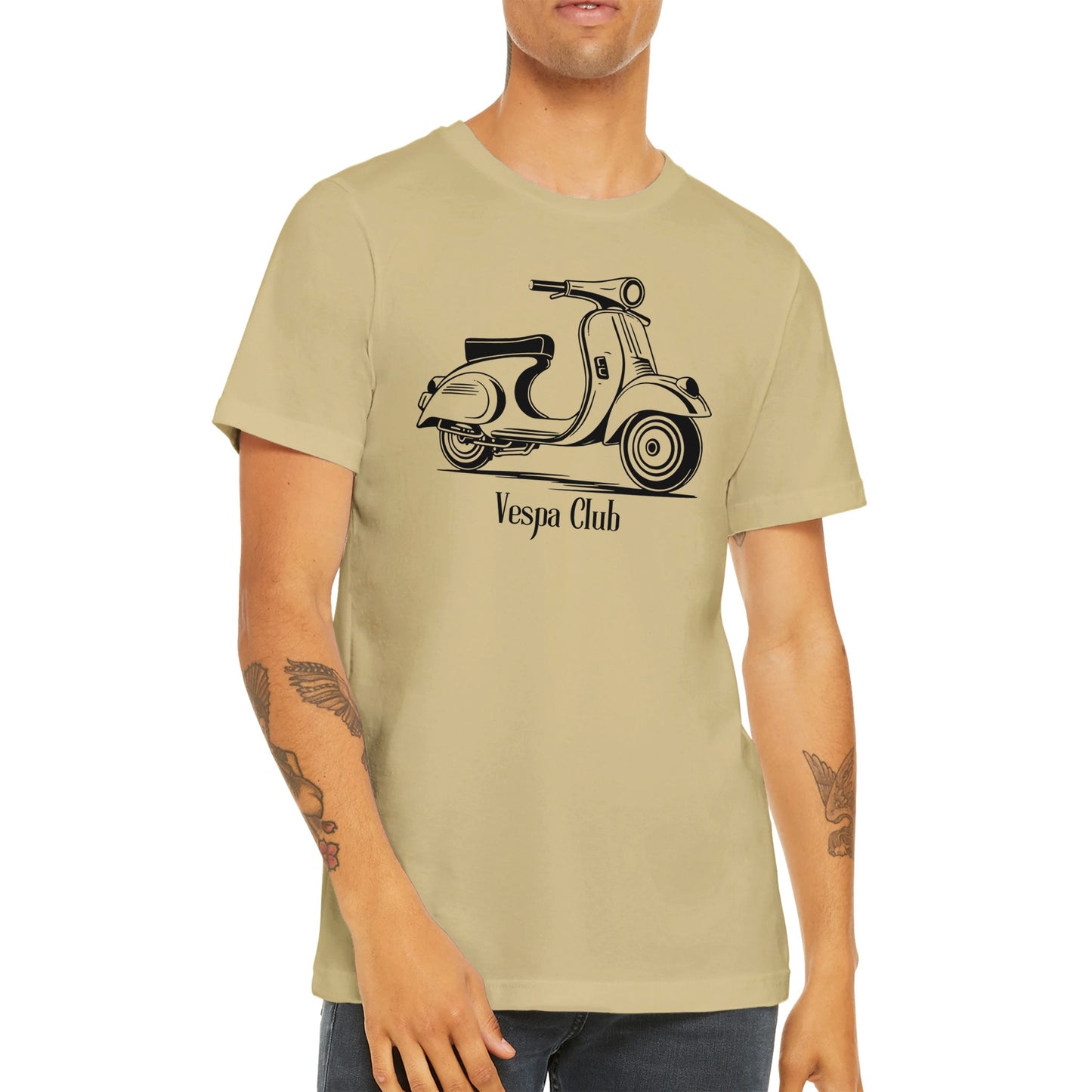 Camiseta clásica de hombre con vespa