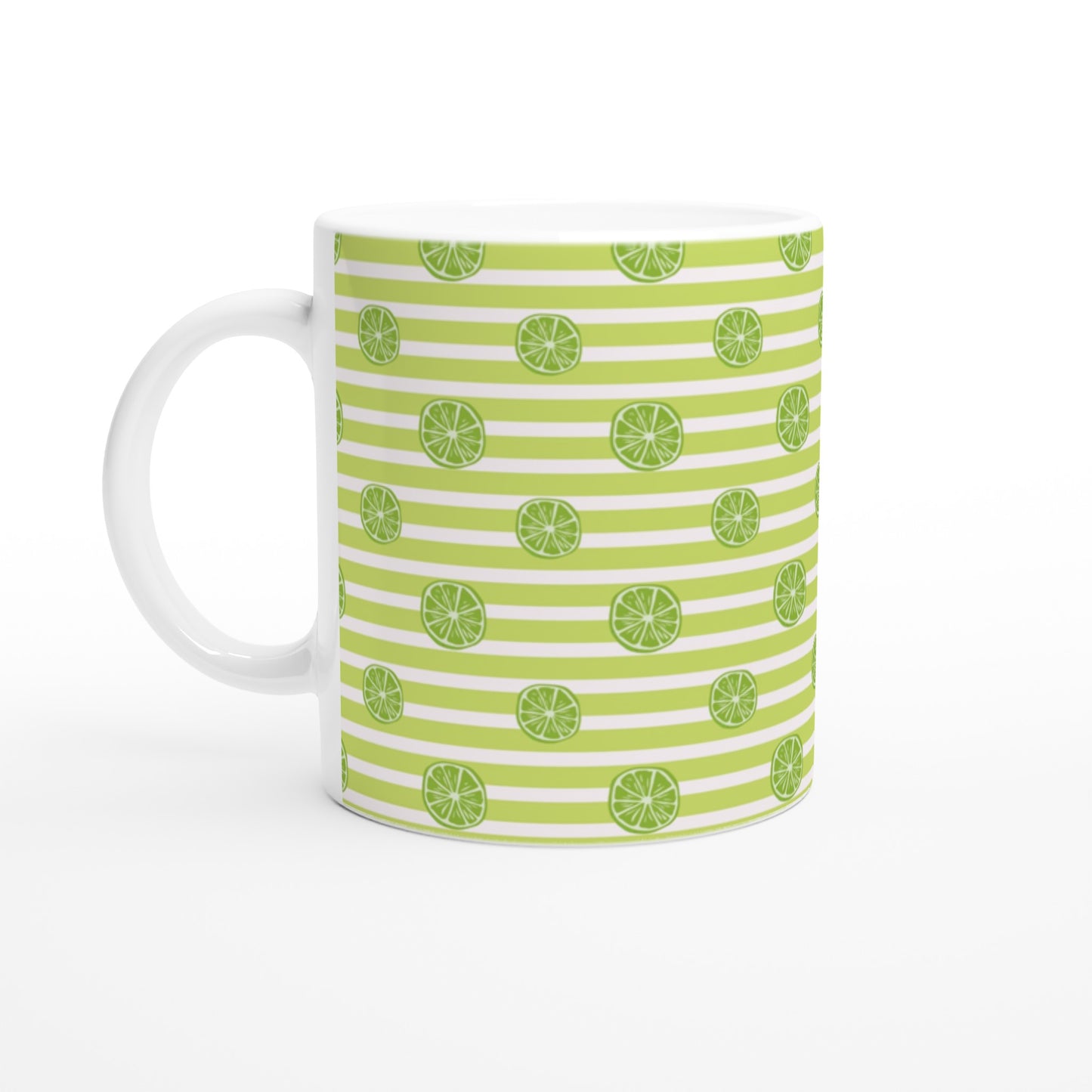 Taza bonita con diseño de limomes 