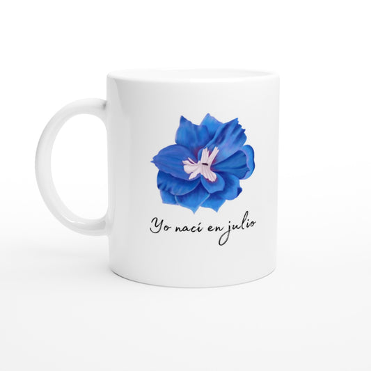 Taza de felicitación para los nacidos en julio