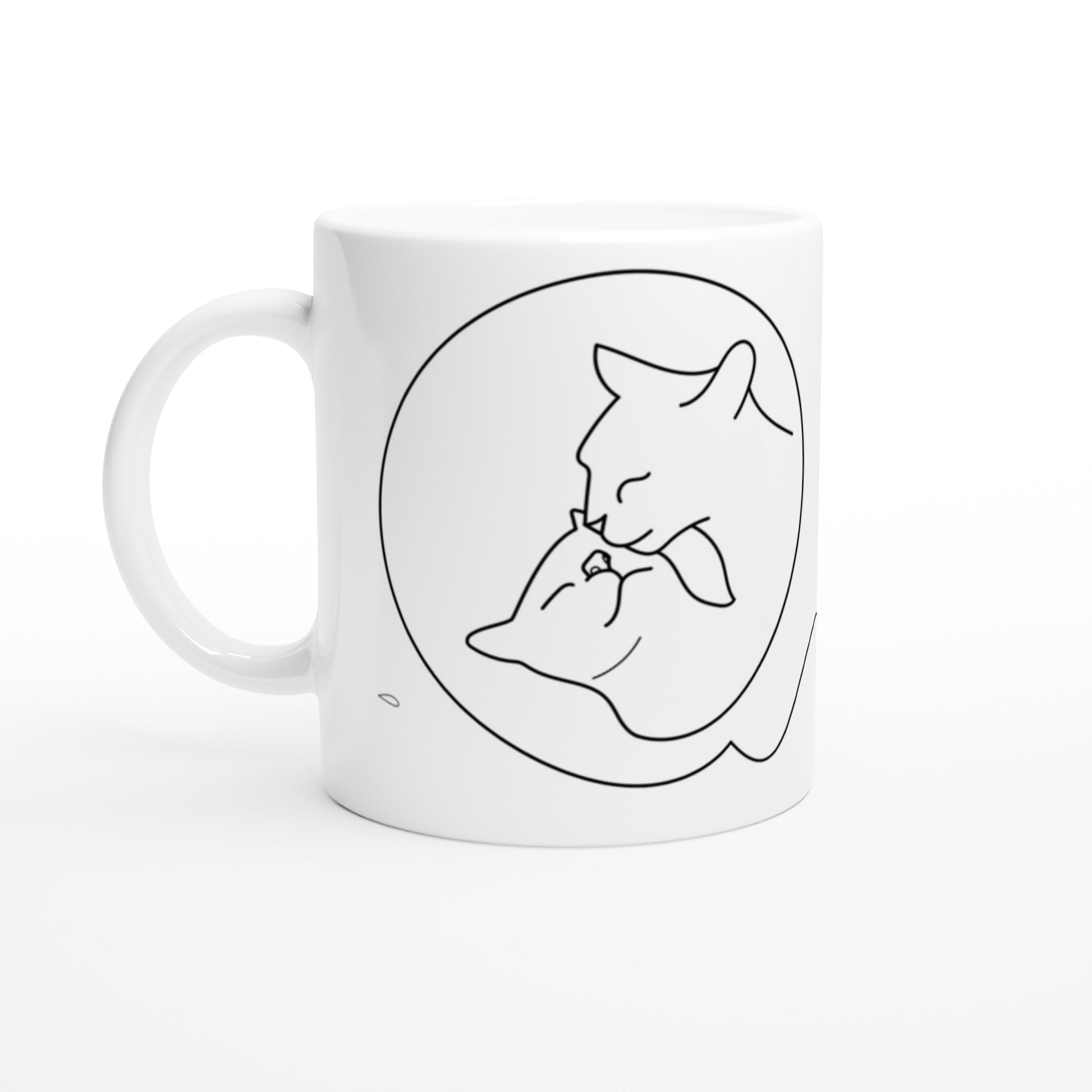 Taza con gatos mimosos 