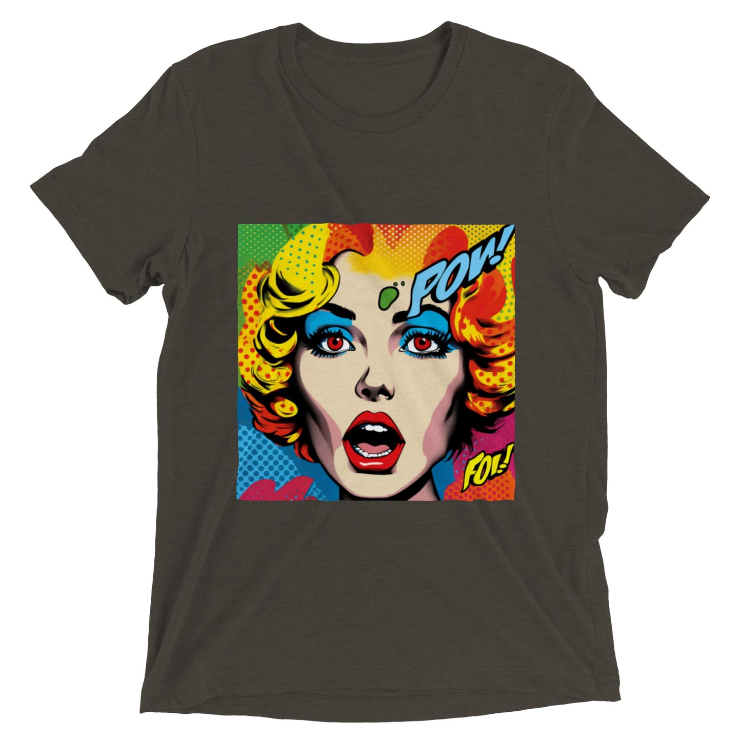 Camiseta con rostro del pop art