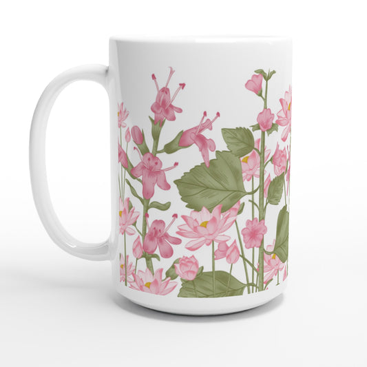 Taza con flores 