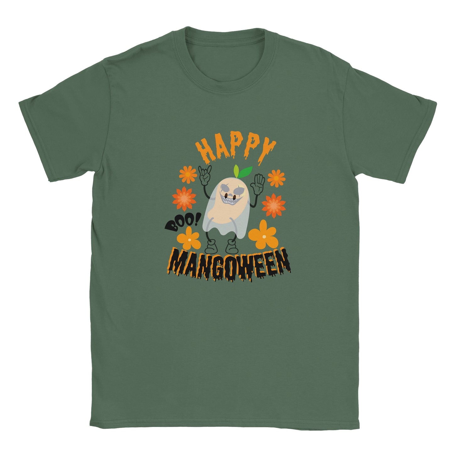 Camiseta de halloween divertida con mango