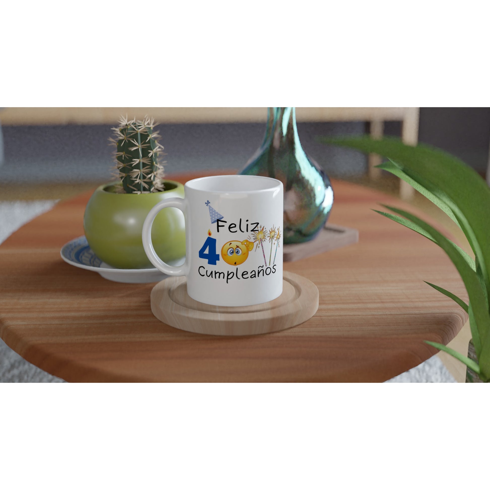 Taza divertida de feliz 40 cumpleaños 