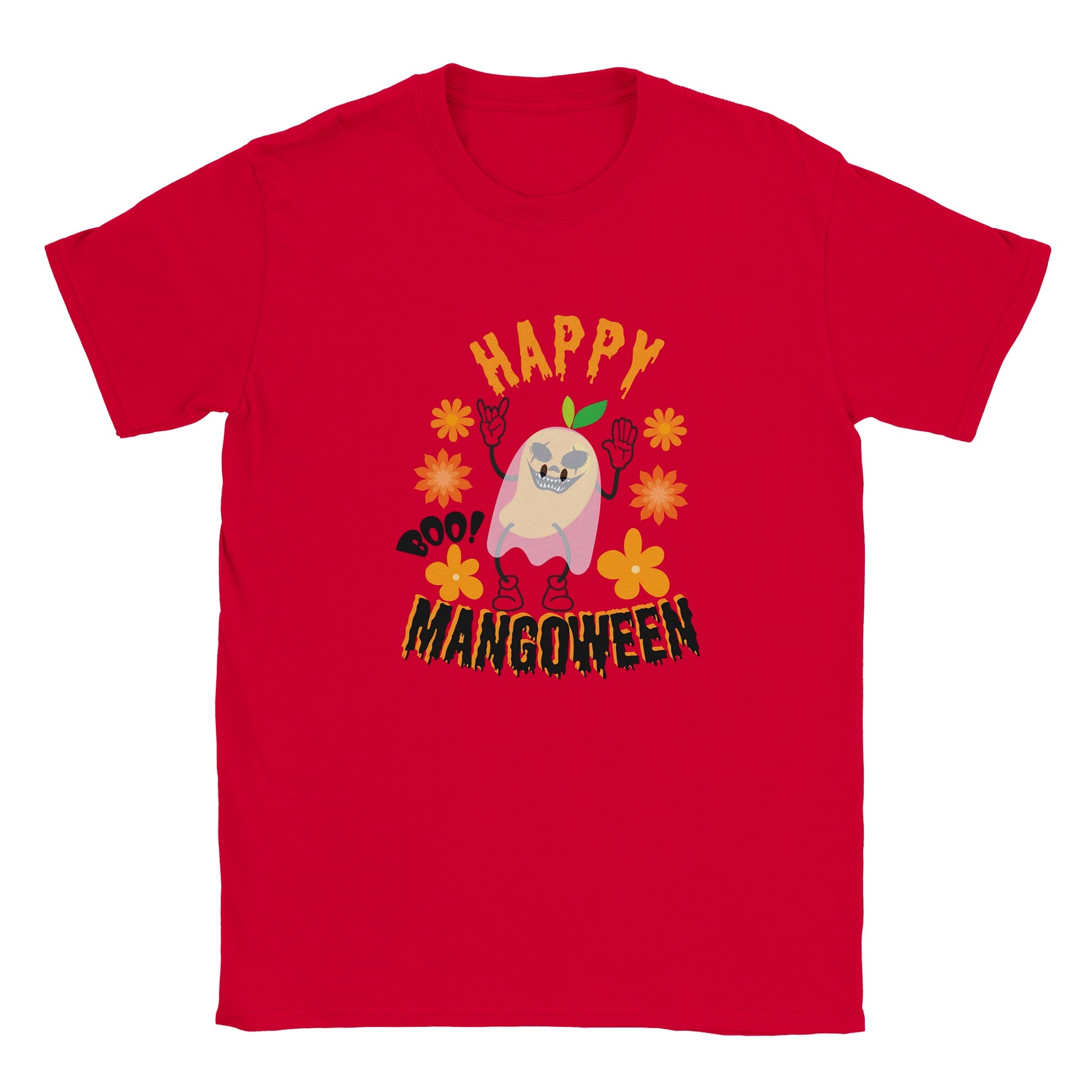 Camiseta de halloween con un mango fantasma