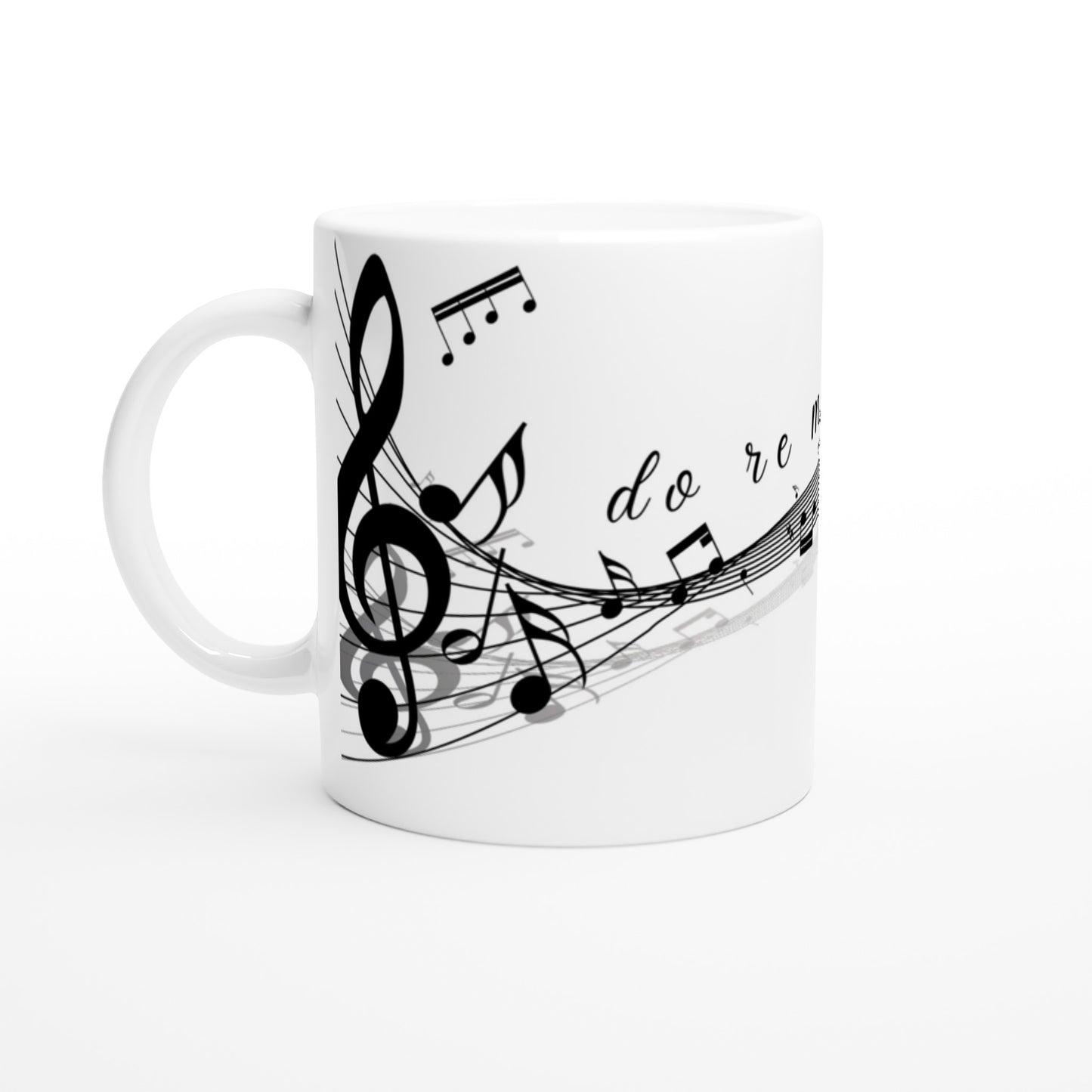 Taza con motivo musical