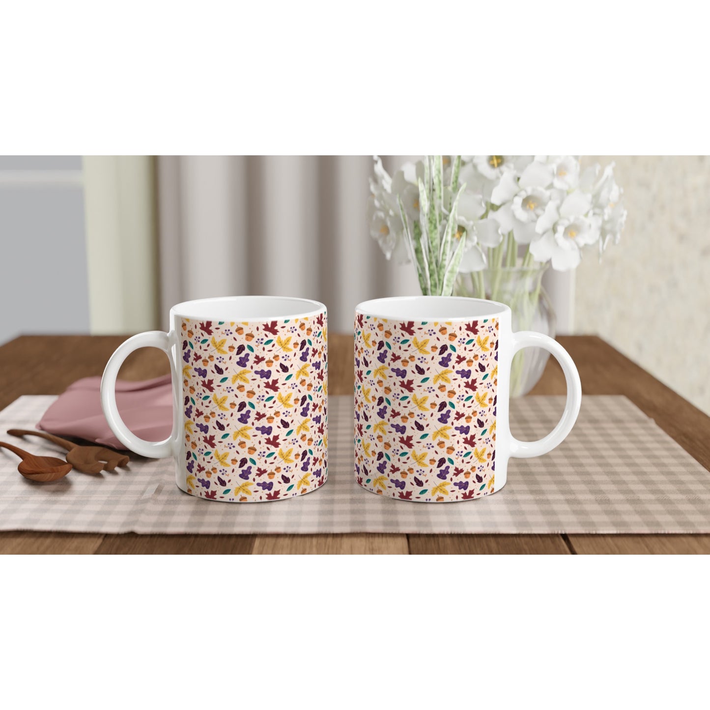 Tazas personalizada de café otoñales