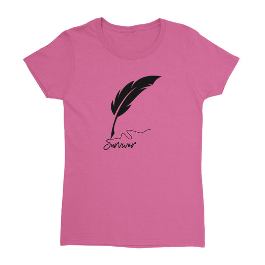 Camiseta rosa de mujer