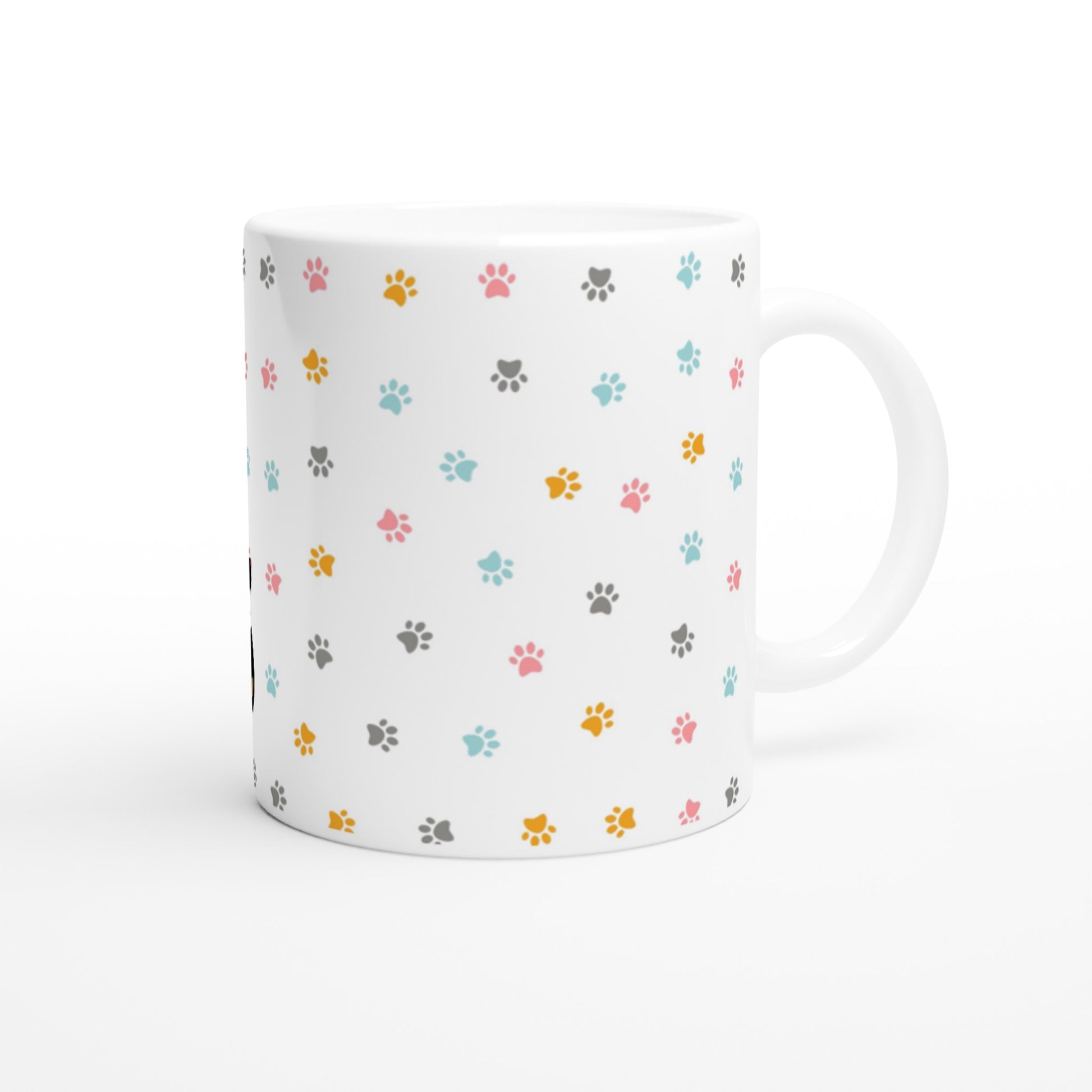 Taza de café con gato bonito