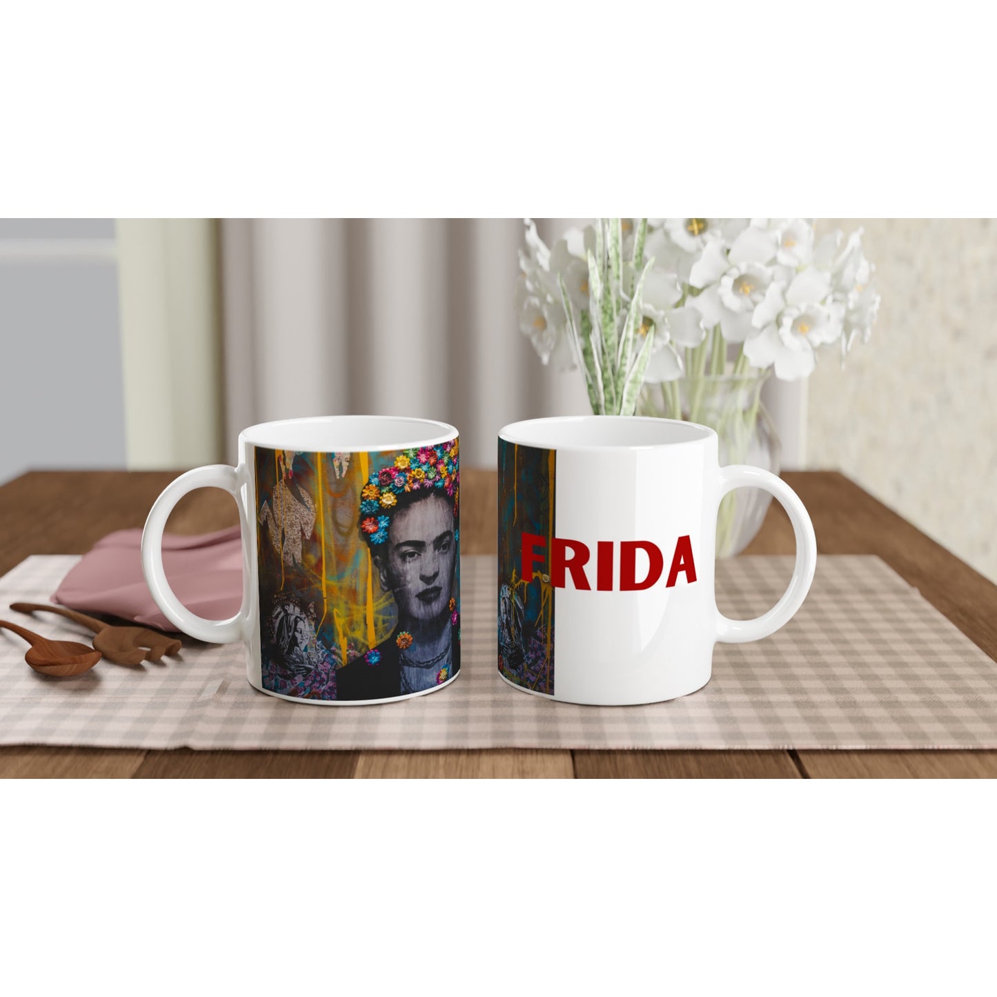 Tazas de café personalizadas de Frida Kahlo