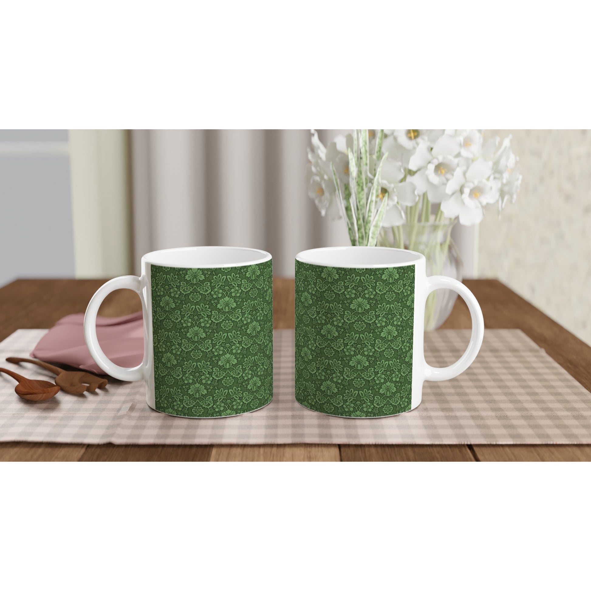 Tazas de café con estilo victoriano