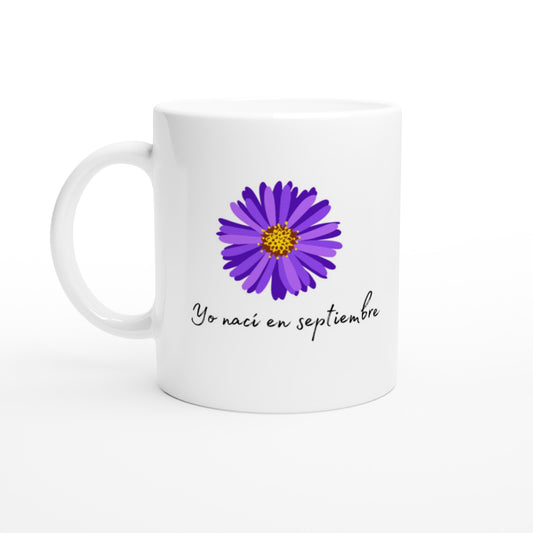 Taza de cumpleaños para los nacidos en septiembre