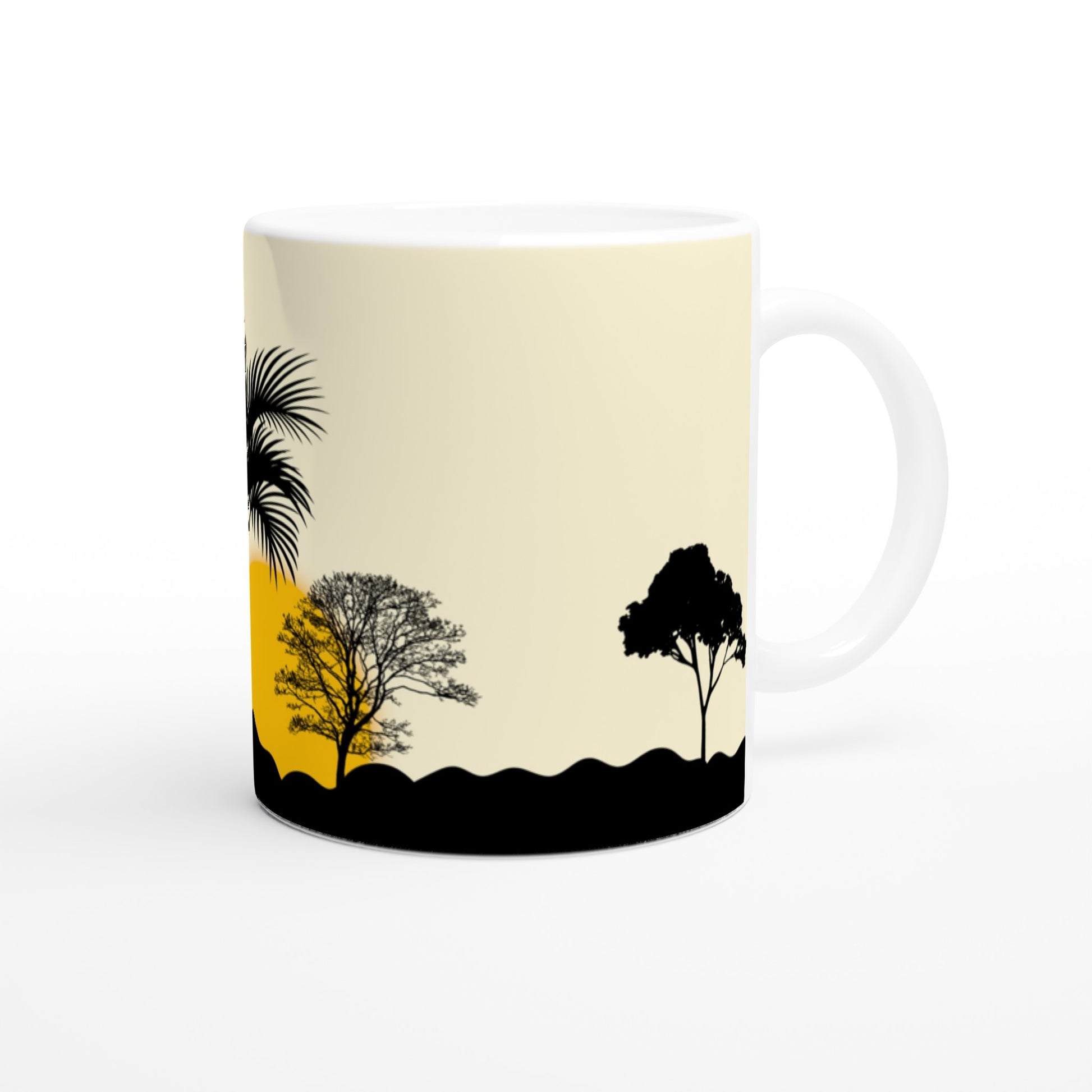 Taza con paisaje nocturno