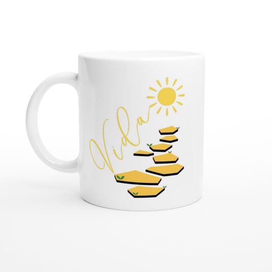 Taza con mensaje de motivación personal