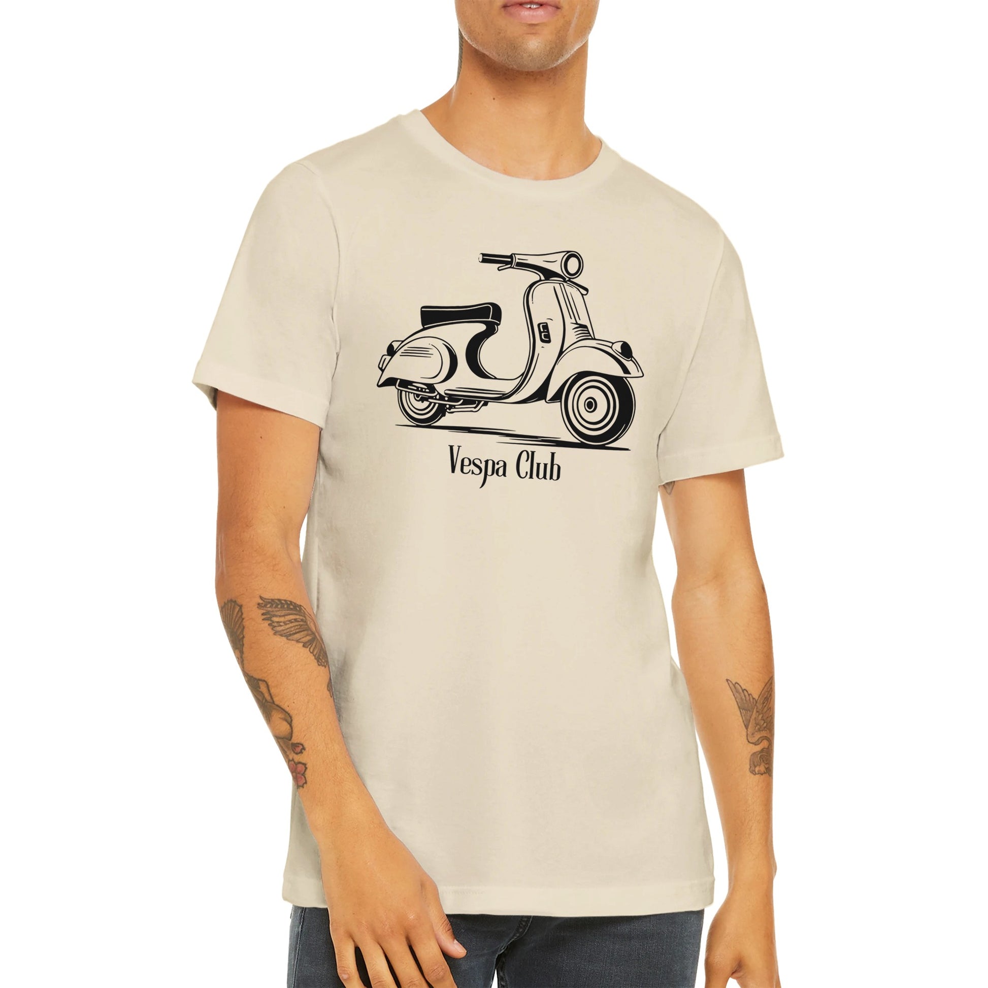 Bonita camiseta de hombre vespa