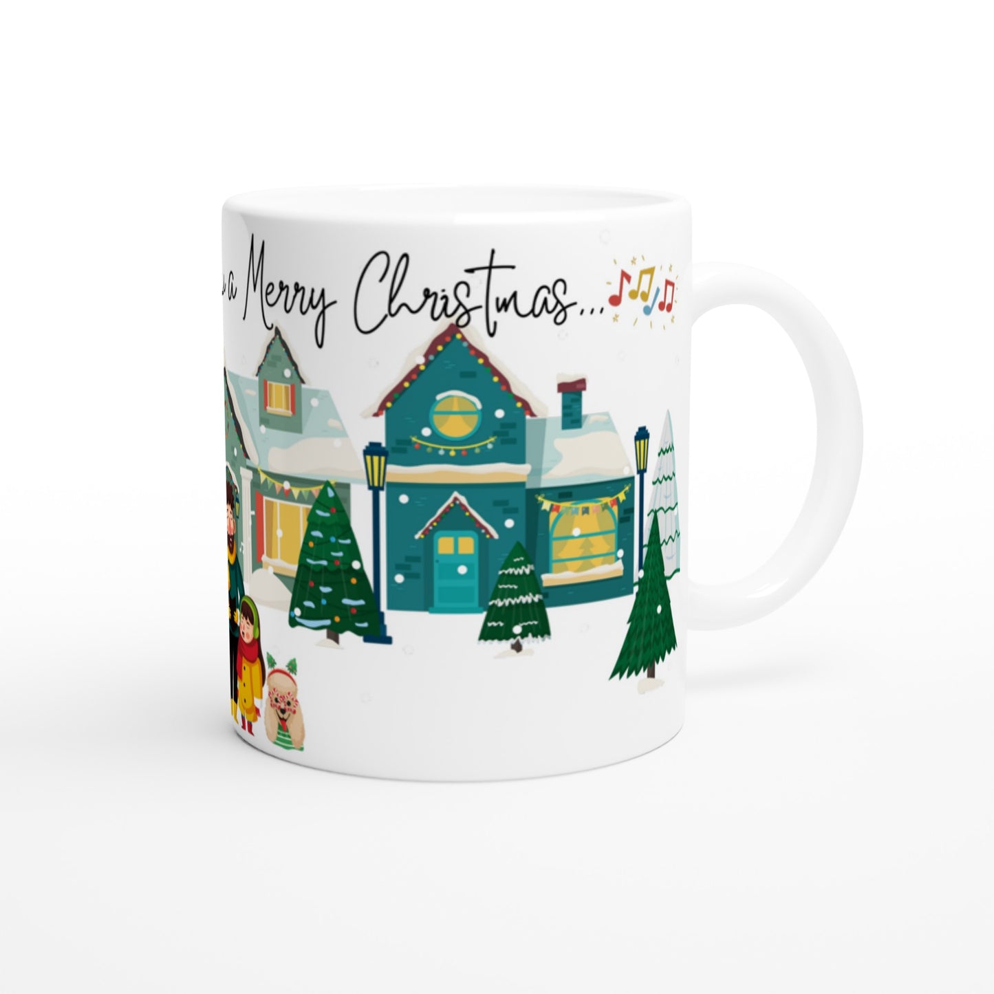 Taza bonita de navidad