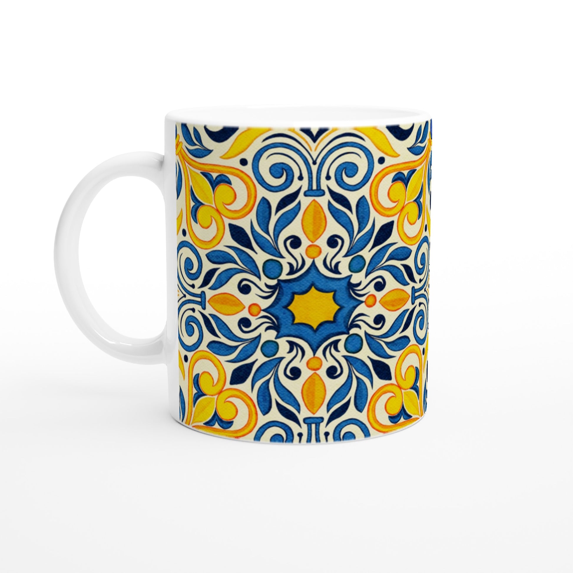 Taza personalizada con diseño de mosaico