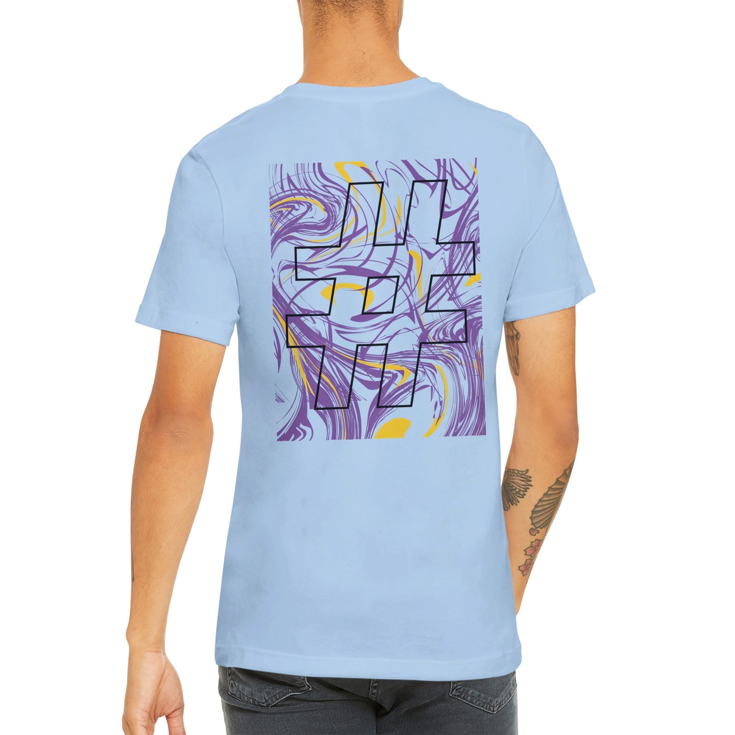 Camiseta de hombre con diseño a la espalda
