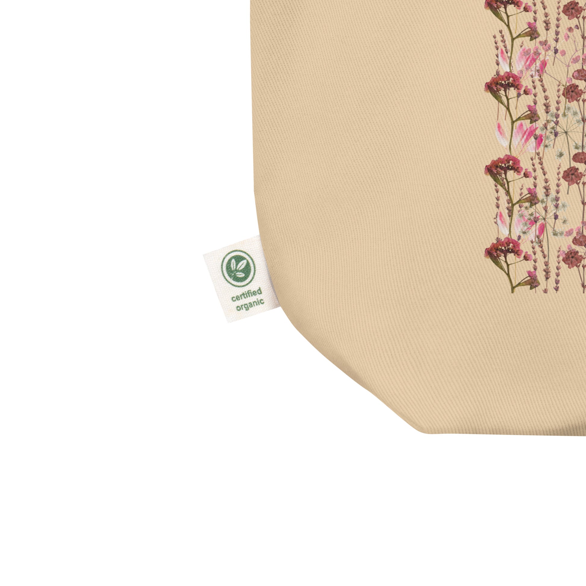 Bolsas de tela  para damas ecológicos certificado con bonito diseño de flores