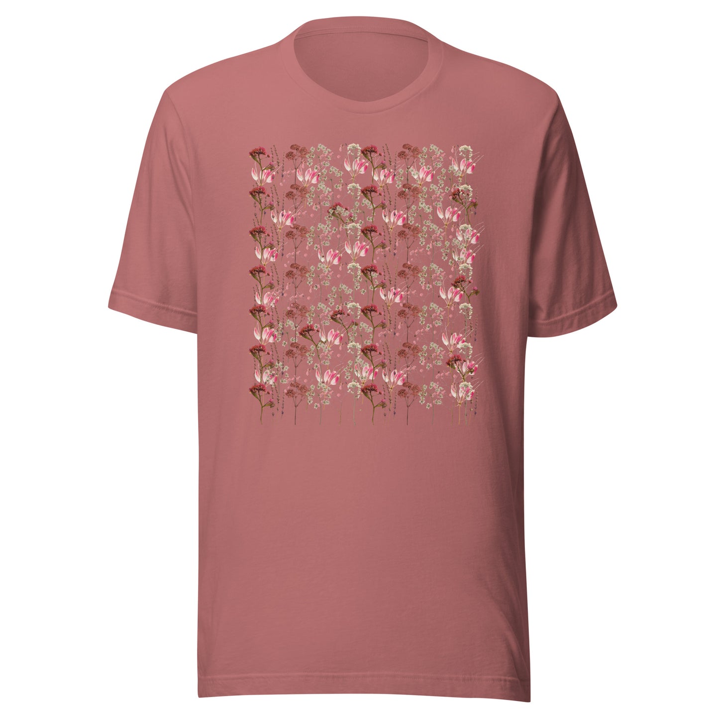 Camiseta Mujer de Flores Prensadas